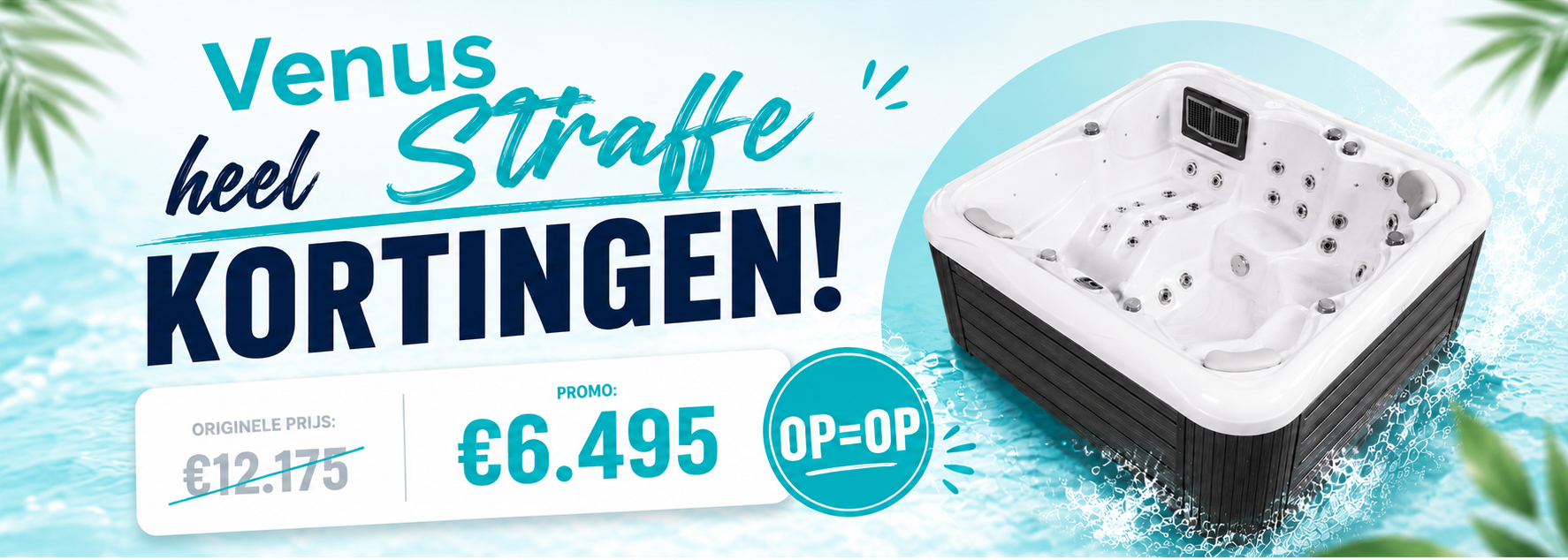 jacuzzi model venus met heel straffe kortingen bij westspa promotie prijs 6495 euro